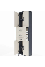 Arges Dolap 3 Raflı 3 Çekmeceli 4 Kapaklı 60x30x221 - S29M232V4A