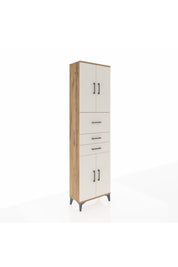 Arges Dolap 3 Raflı 3 Çekmeceli 4 Kapaklı 60x30x221 - S29M232V7A