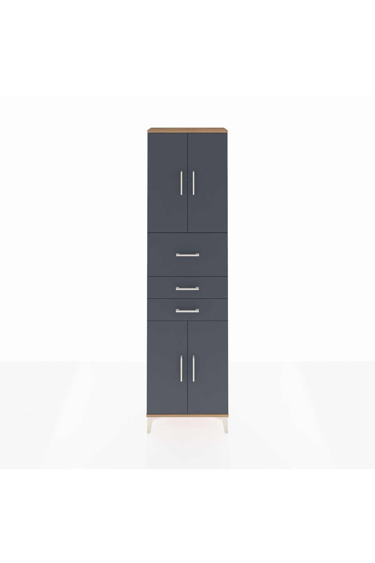 Arges Dolap 3 Raflı 3 Çekmeceli 4 Kapaklı 60x30x221 - S29M232V8A