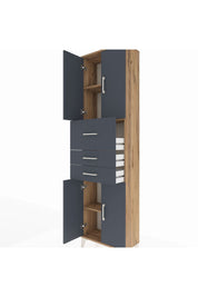 Arges Dolap 3 Raflı 3 Çekmeceli 4 Kapaklı 60x30x221 - S29M232V8A