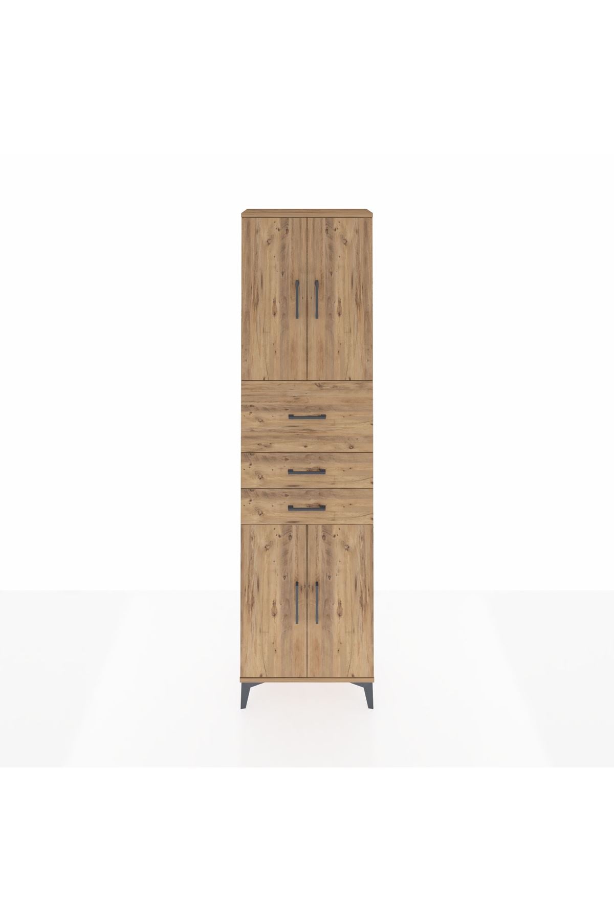 Arges Dolap 3 Raflı 3 Çekmeceli 4 Kapaklı 60x30x221 - S29M232V9A
