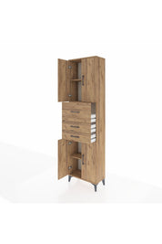 Arges Dolap 3 Raflı 3 Çekmeceli 4 Kapaklı 60x30x221 - S29M232V9A