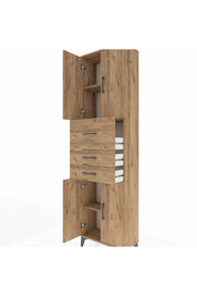 Arges Dolap 3 Raflı 3 Çekmeceli 4 Kapaklı 60x30x221 - S29M232V9A