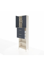 Arges Dolap 3 Raflı 3 Çekmeceli 2 Kapaklı 60x30x221 - S29M233V2A