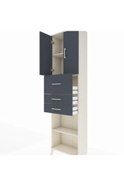 Arges Dolap 3 Raflı 3 Çekmeceli 2 Kapaklı 60x30x221 - S29M233V2A
