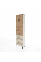 Arges Dolap 3 Raflı 3 Çekmeceli 2 Kapaklı 60x30x221 - S29M233V3A
