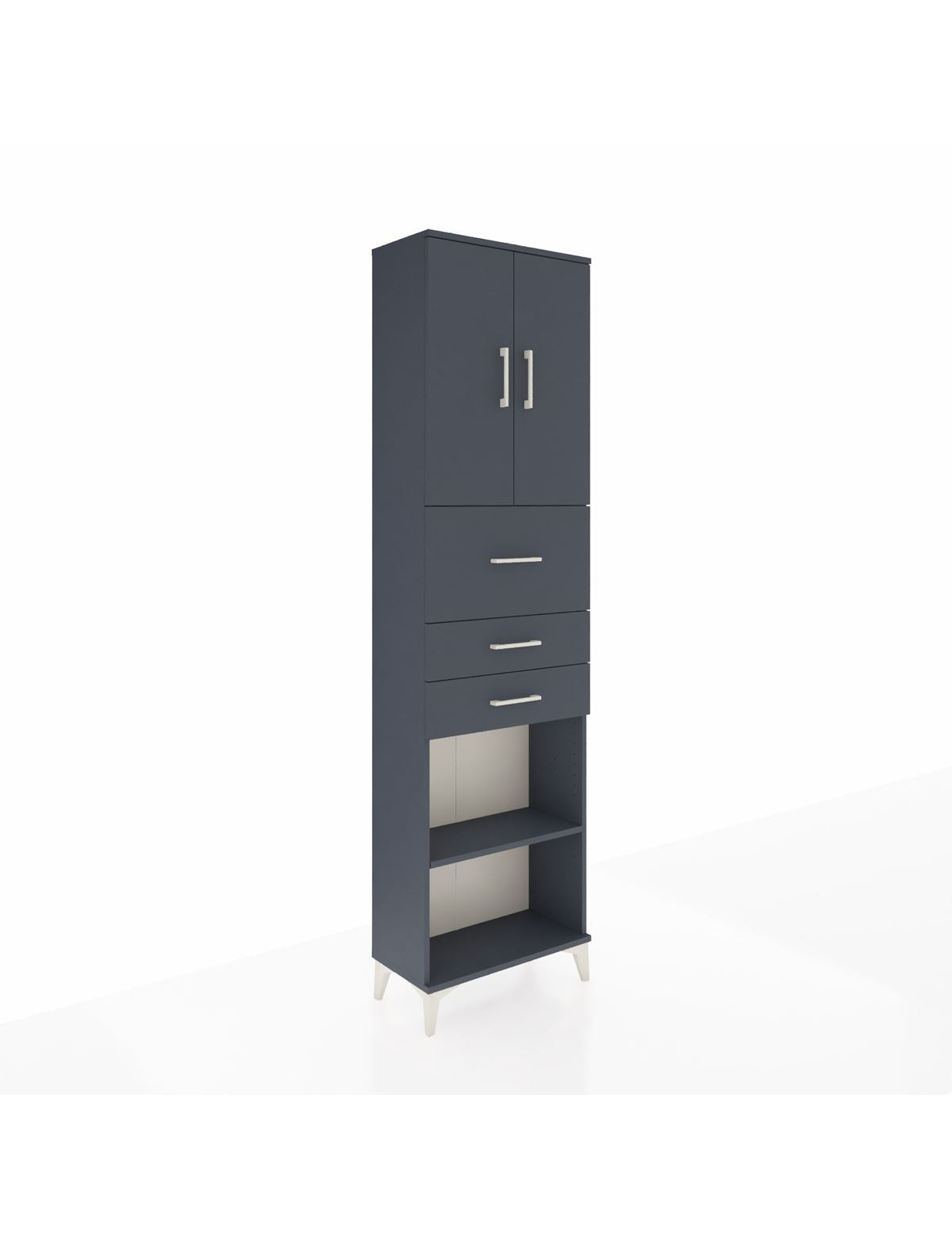 Arges Dolap 3 Raflı 3 Çekmeceli 2 Kapaklı 60x30x221 - S29M233V5A
