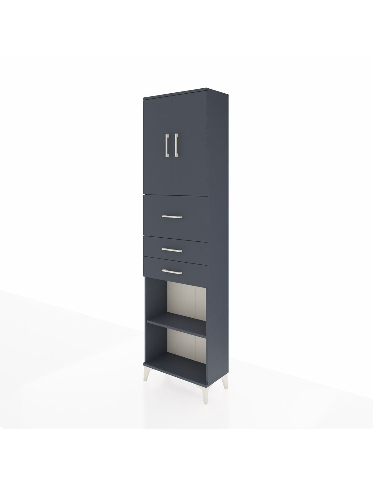 Arges Dolap 3 Raflı 3 Çekmeceli 2 Kapaklı 60x30x221 - S29M233V5A