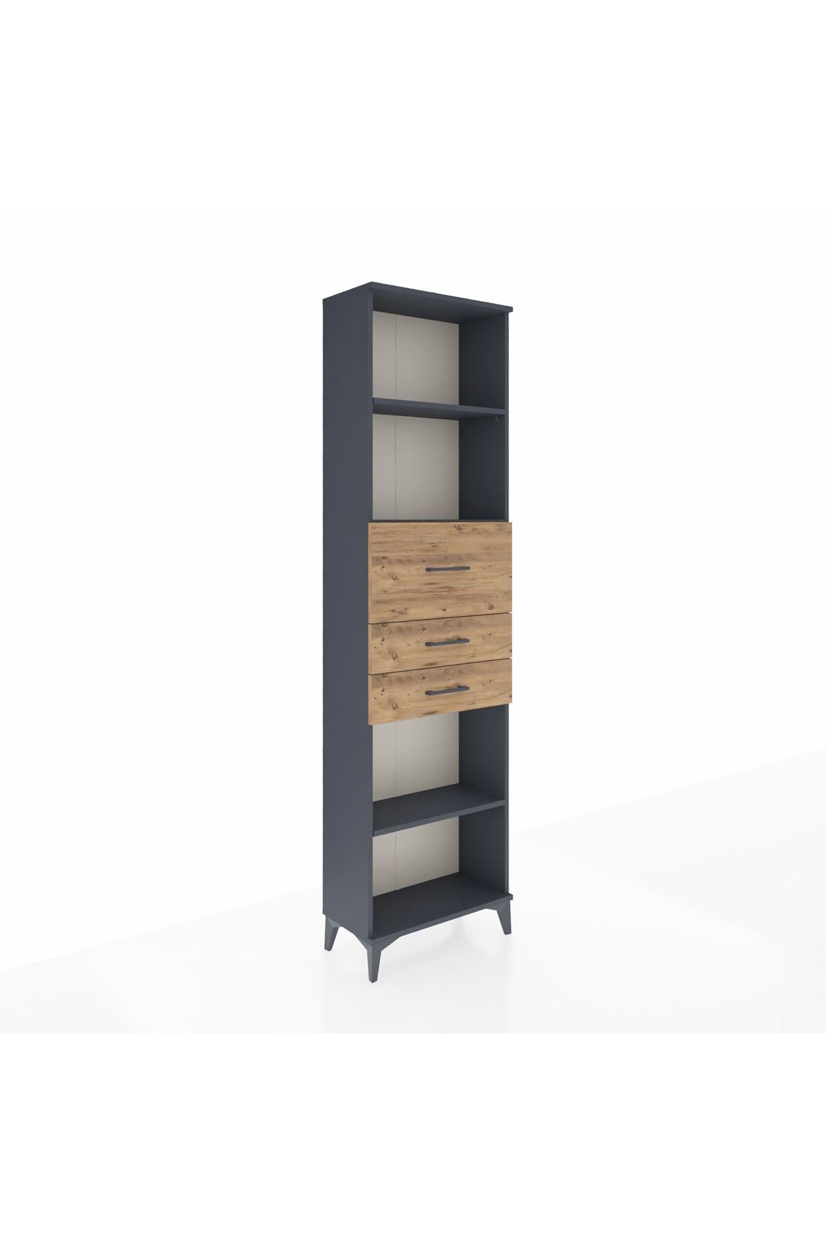 Arges Dolap 3 Raflı 3 Çekmeceli 60x30x221 - S29M235V6A