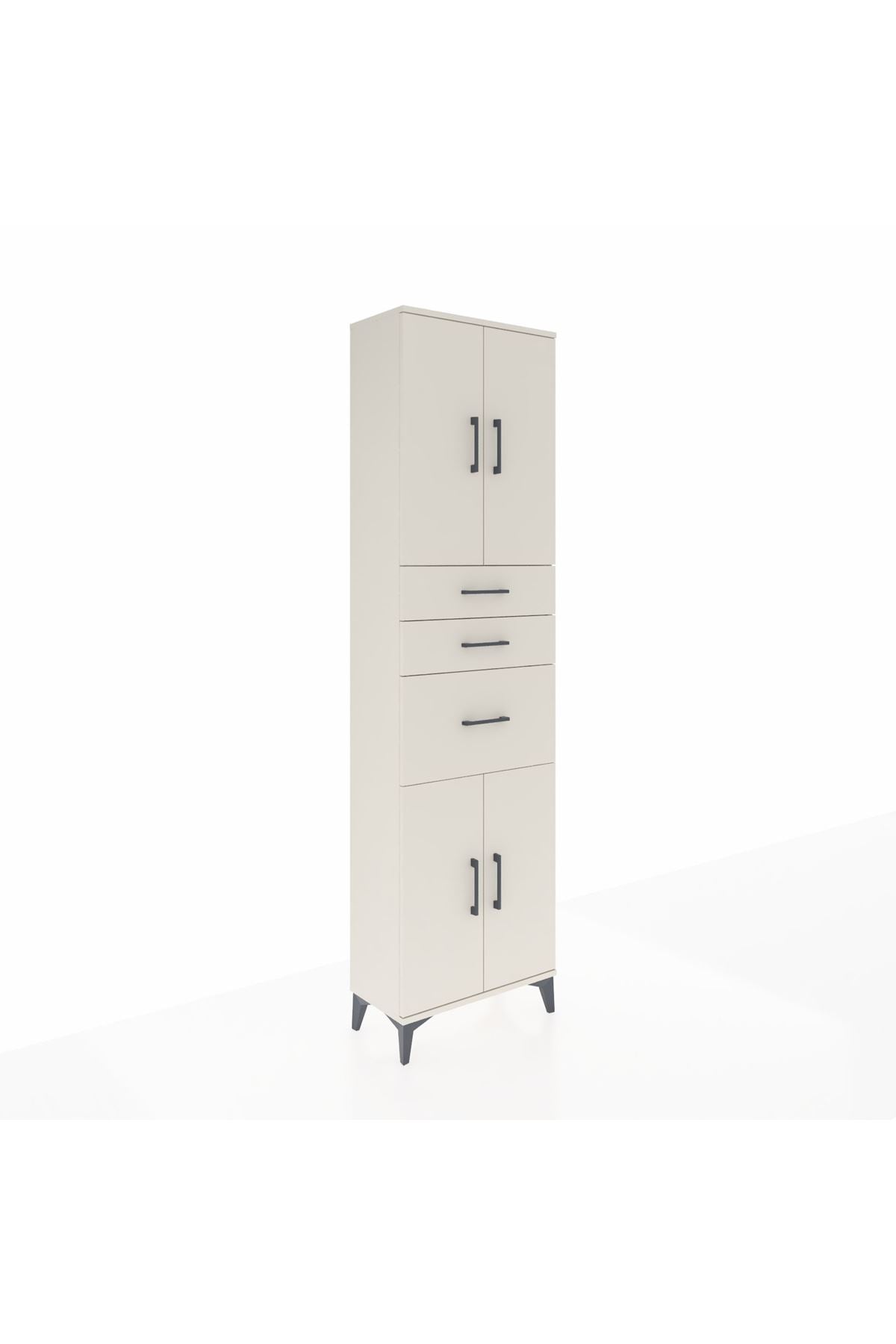 Arges Dolap 3 Raflı 3 Çekmeceli 4 Kapaklı 60x30x221 - S29M236V1A