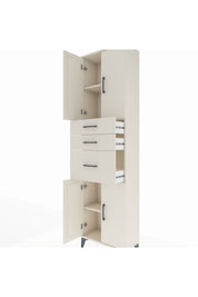 Arges Dolap 3 Raflı 3 Çekmeceli 4 Kapaklı 60x30x221 - S29M236V1A
