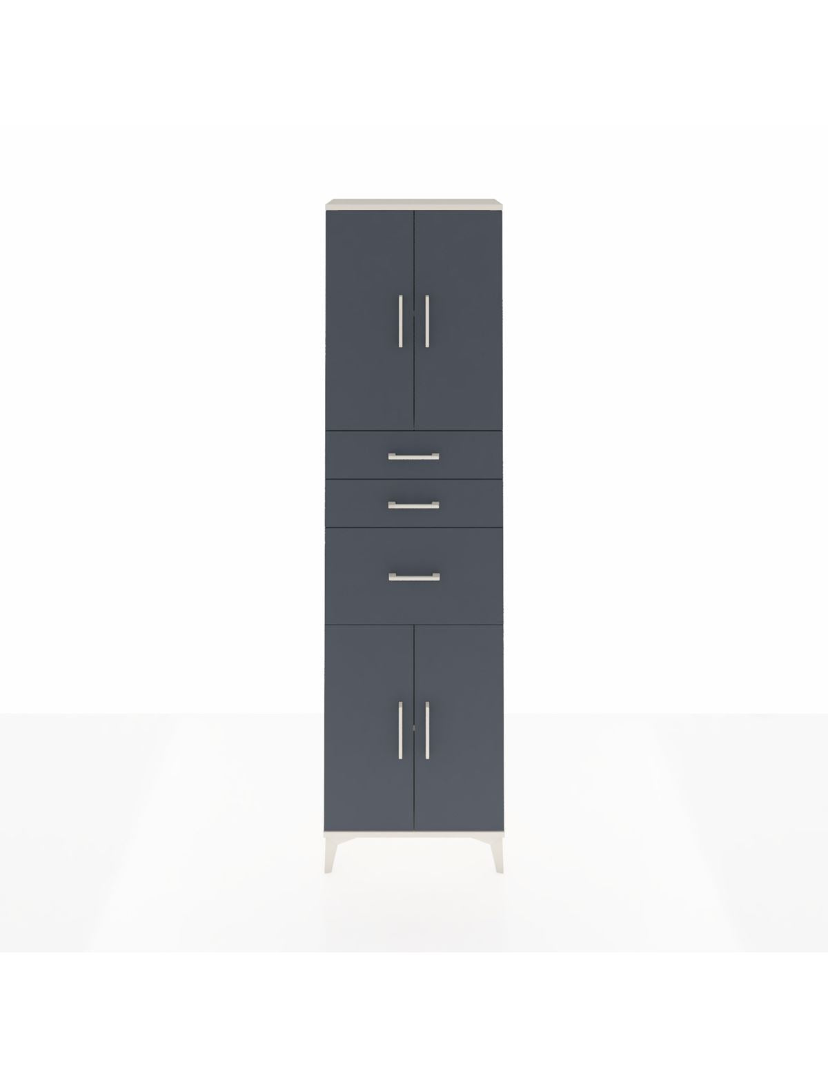 Arges Dolap 3 Raflı 3 Çekmeceli 4 Kapaklı 60x30x221 - S29M236V2A