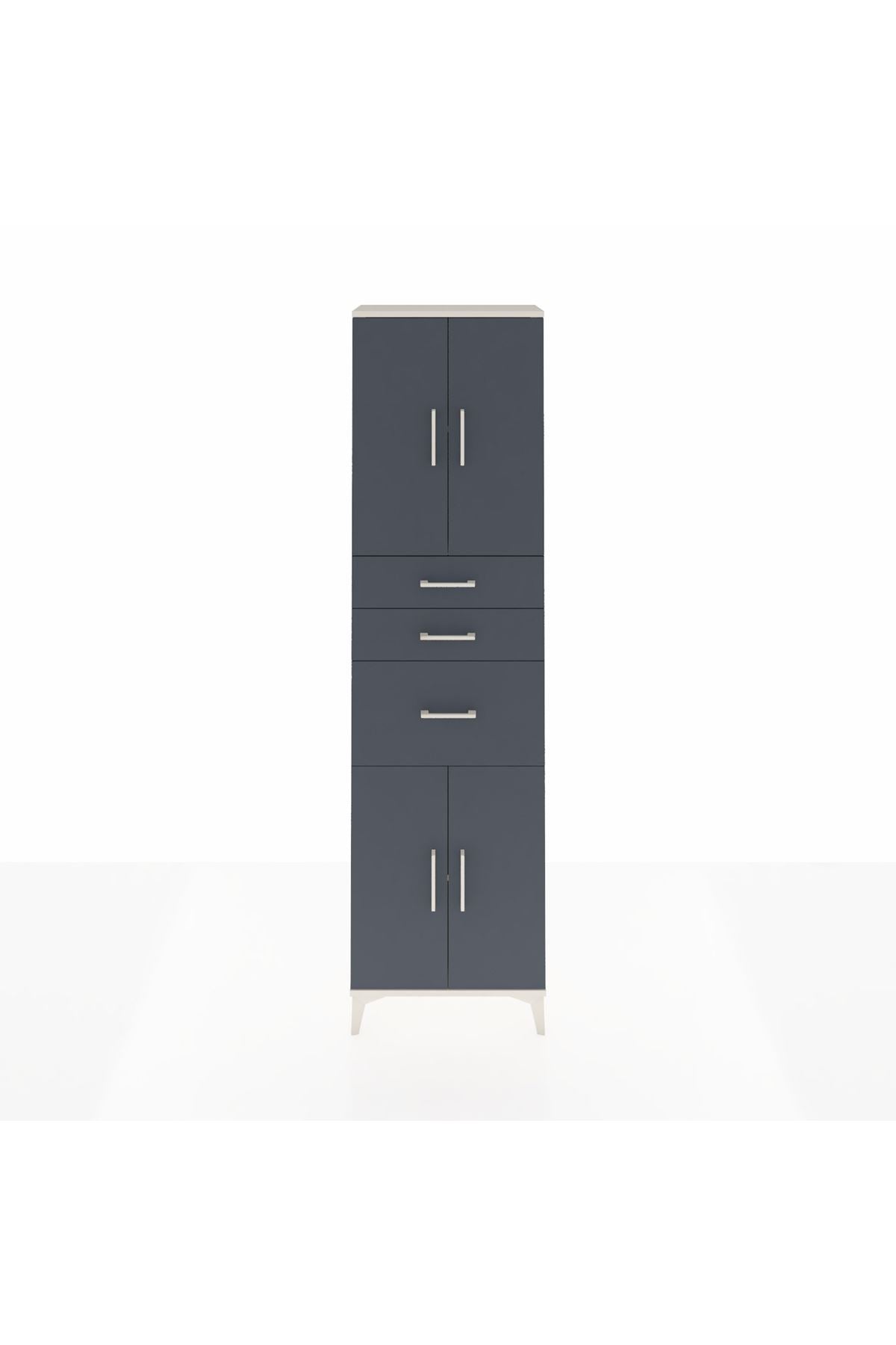 Arges Dolap 3 Raflı 3 Çekmeceli 4 Kapaklı 60x30x221 - S29M236V2A