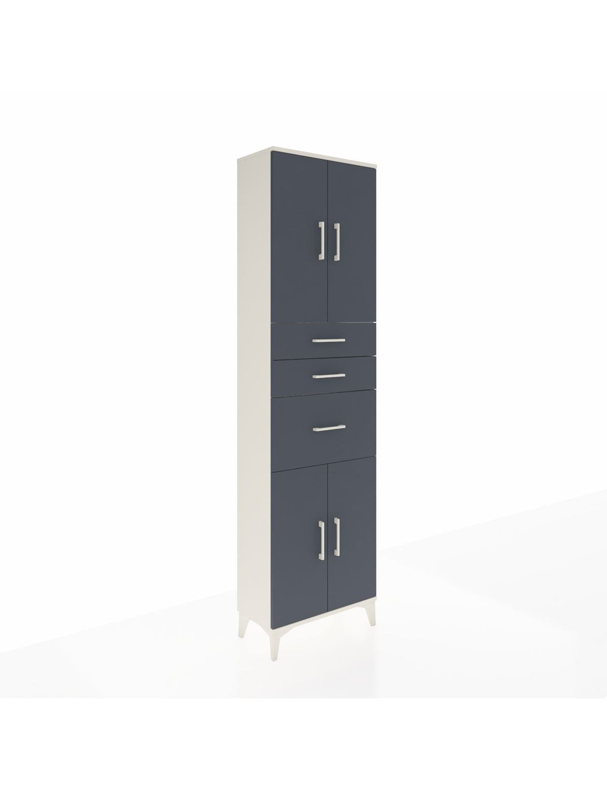 Arges Dolap 3 Raflı 3 Çekmeceli 4 Kapaklı 60x30x221 - S29M236V2A