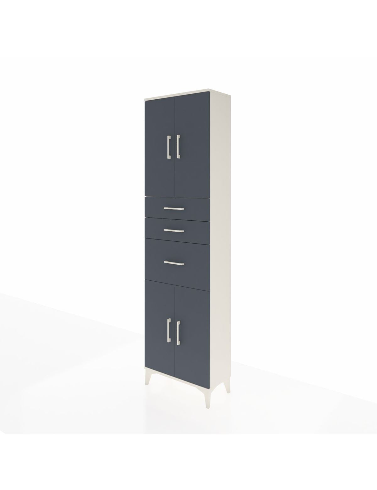 Arges Dolap 3 Raflı 3 Çekmeceli 4 Kapaklı 60x30x221 - S29M236V2A