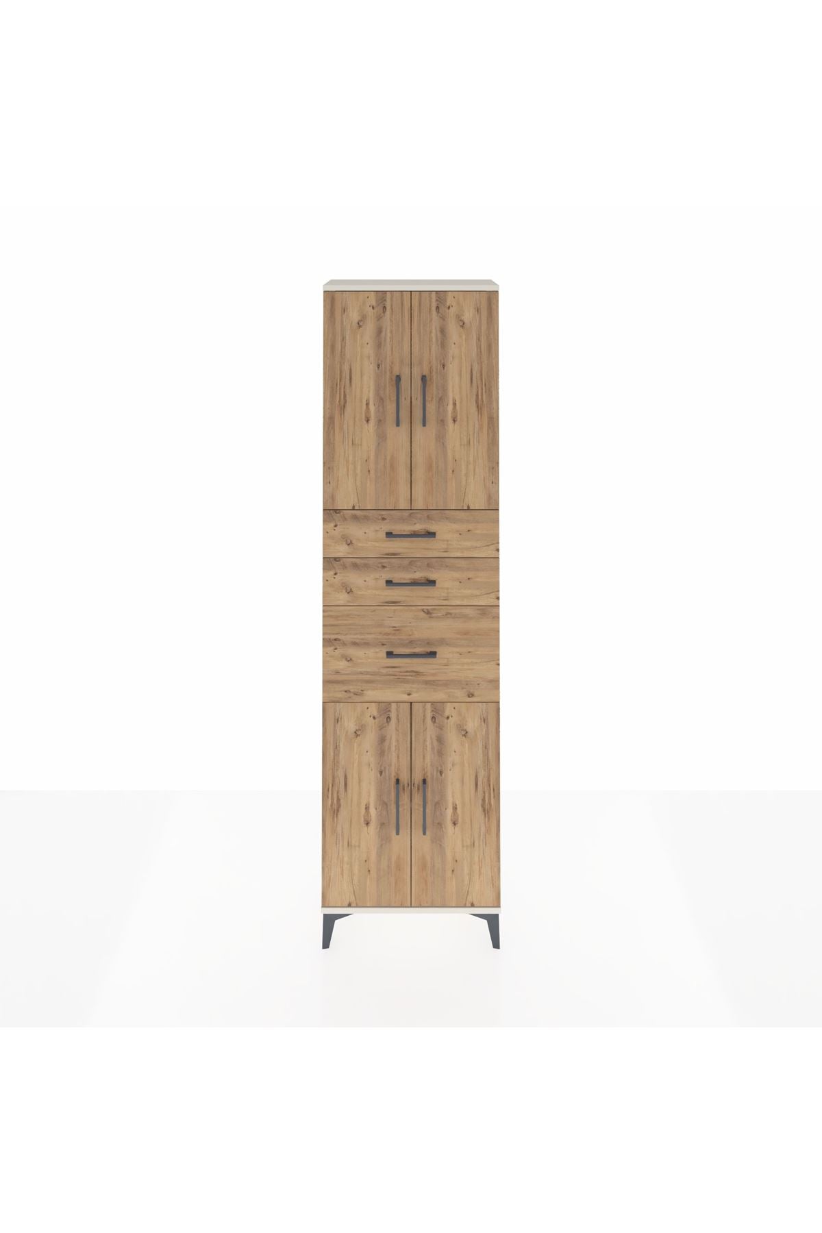 Arges Dolap 3 Raflı 3 Çekmeceli 4 Kapaklı 60x30x221 - S29M236V3A