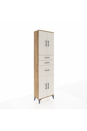 Arges Dolap 3 Raflı 3 Çekmeceli 4 Kapaklı 60x30x221 - S29M236V7A