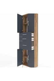 Arges Dolap 3 Raflı 3 Çekmeceli 4 Kapaklı 60x30x221 - S29M236V8A