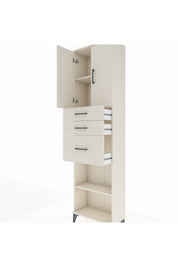 Arges Dolap 3 Raflı 3 Çekmeceli 2 Kapaklı 60x30x221 - S29M237V1A