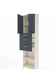 Arges Dolap 3 Raflı 3 Çekmeceli 2 Kapaklı 60x30x221 - S29M237V2A