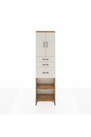 Arges Dolap 3 Raflı 3 Çekmeceli 2 Kapaklı 60x30x221 - S29M237V7A