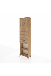 Arges Dolap 3 Raflı 3 Çekmeceli 2 Kapaklı 60x30x221 - S29M237V9A
