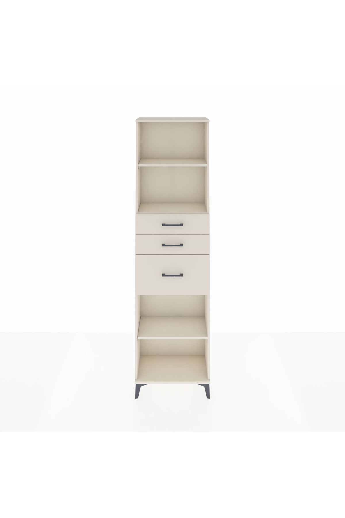 Arges Dolap 3 Raflı 3 Çekmeceli 60x30x221 - S29M239V1A