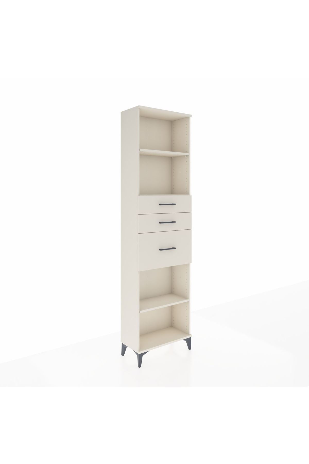 Arges Dolap 3 Raflı 3 Çekmeceli 60x30x221 - S29M239V1A