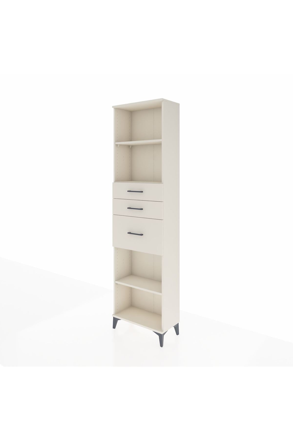 Arges Dolap 3 Raflı 3 Çekmeceli 60x30x221 - S29M239V1A