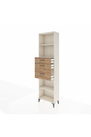Arges Dolap 3 Raflı 3 Çekmeceli 60x30x221 - S29M239V3A