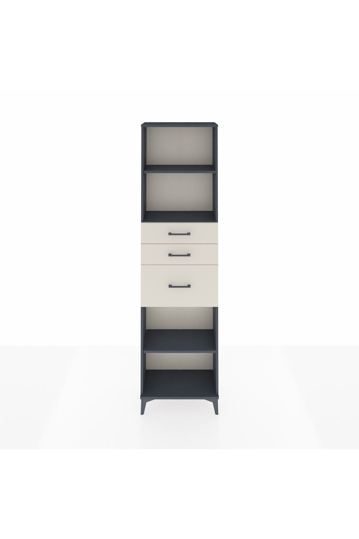 Arges Dolap 3 Raflı 3 Çekmeceli 60x30x221 - S29M239V4A