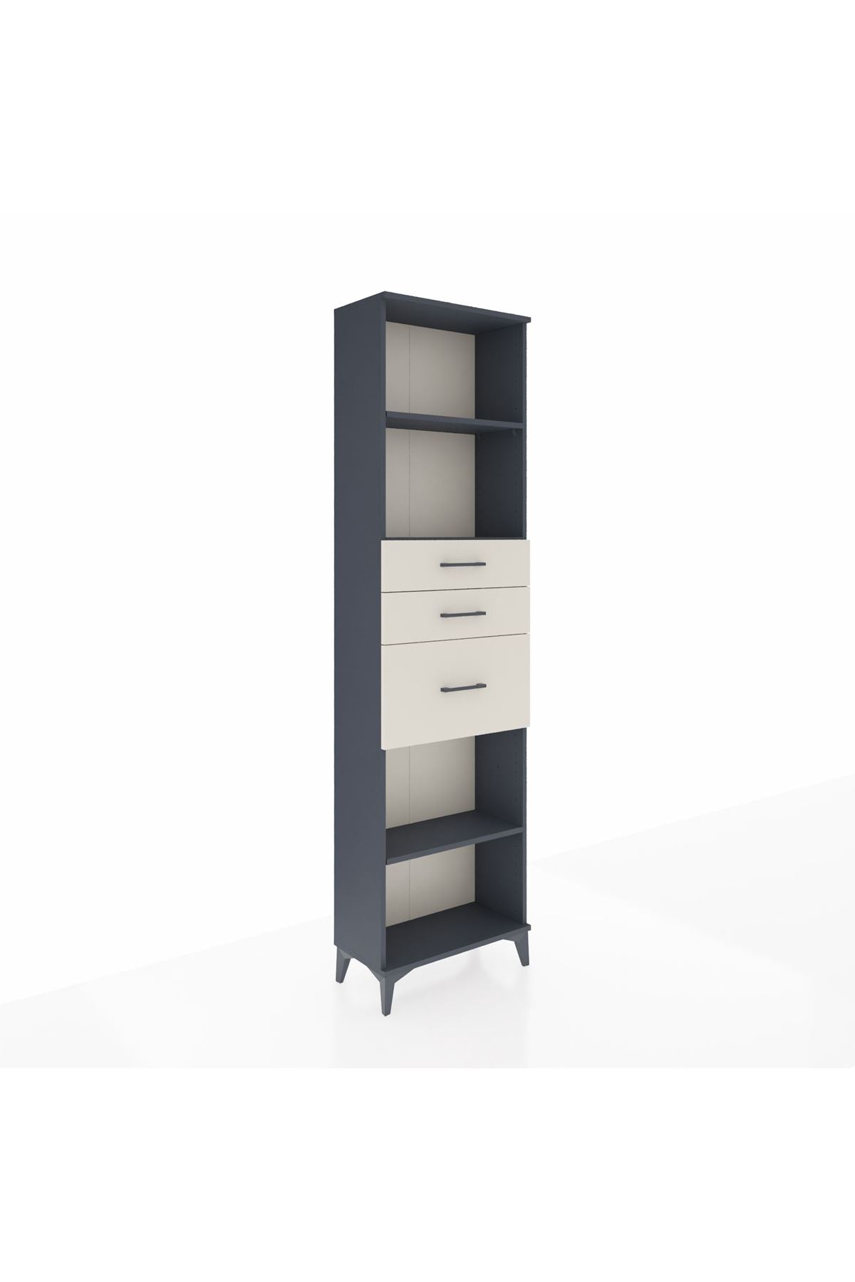 Arges Dolap 3 Raflı 3 Çekmeceli 60x30x221 - S29M239V4A