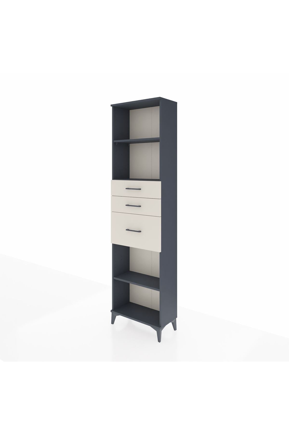 Arges Dolap 3 Raflı 3 Çekmeceli 60x30x221 - S29M239V4A