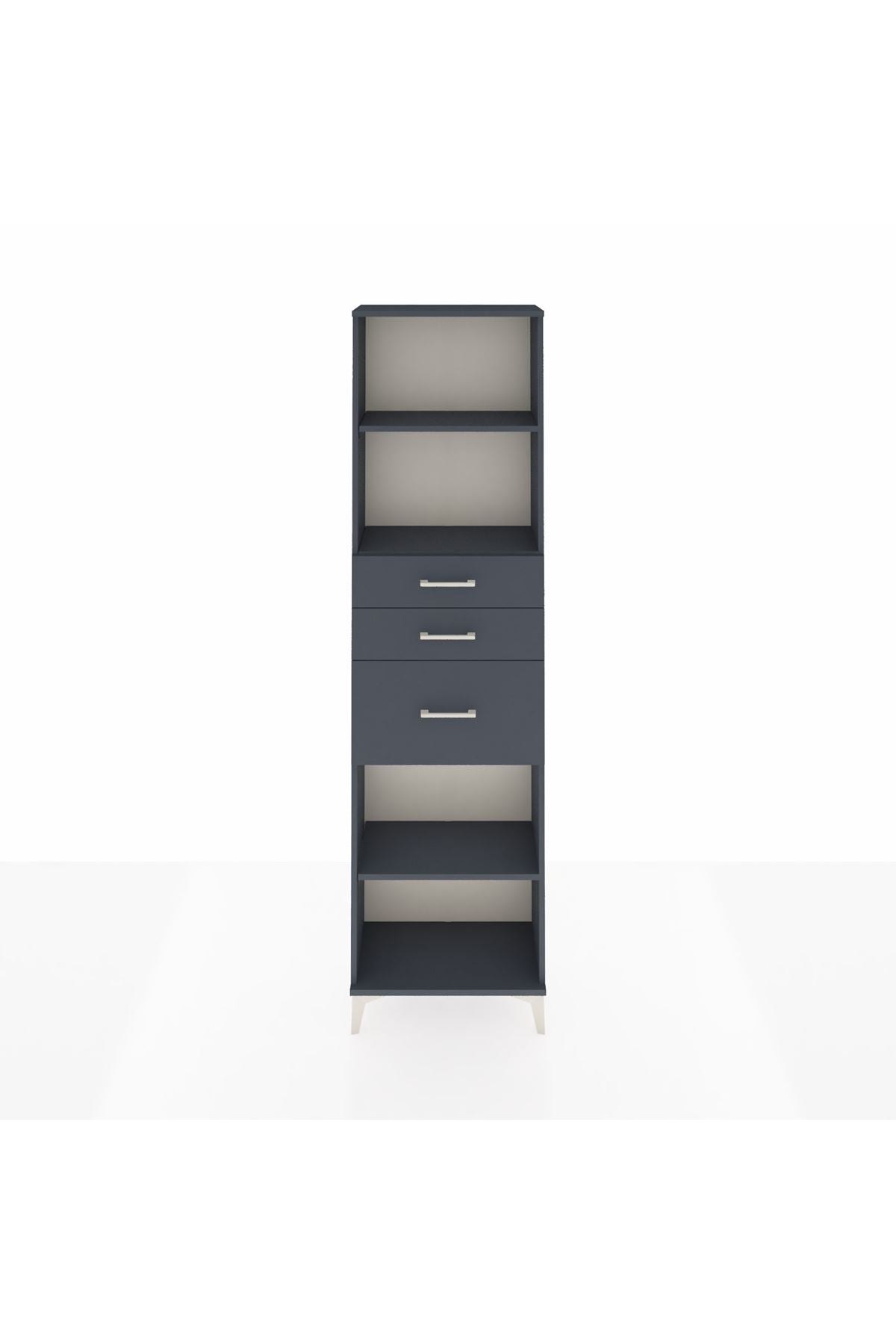 Arges Dolap 3 Raflı 3 Çekmeceli 60x30x221 - S29M239V5A
