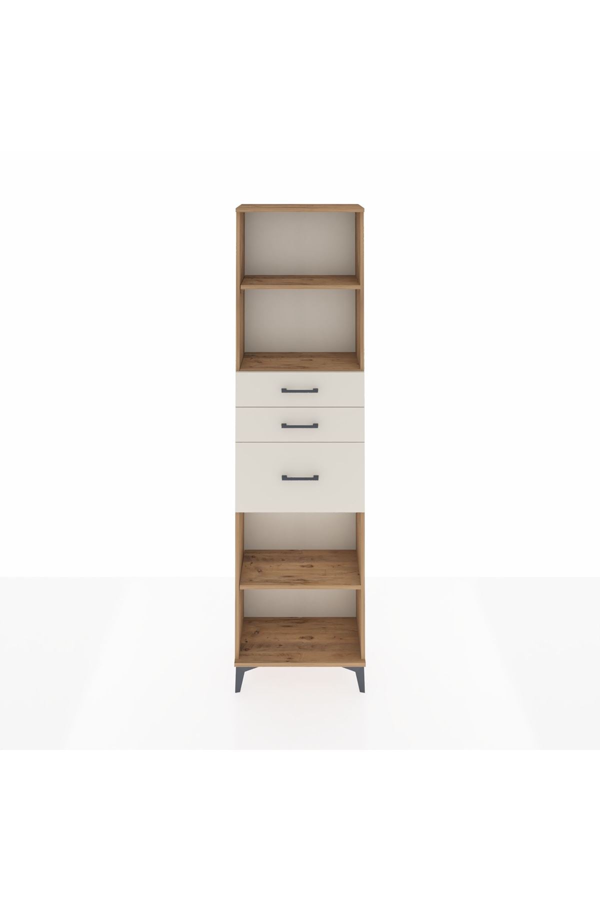 Arges Dolap 3 Raflı 3 Çekmeceli 60x30x221 - S29M239V7A