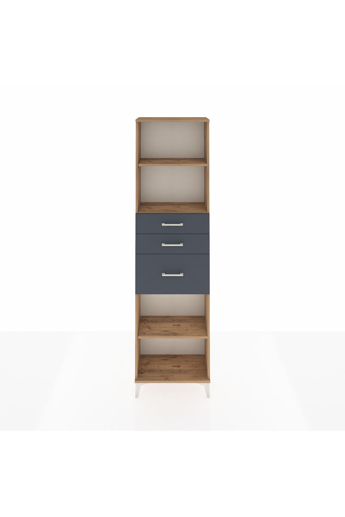 Arges Dolap 3 Raflı 3 Çekmeceli 60x30x221 - S29M239V8A