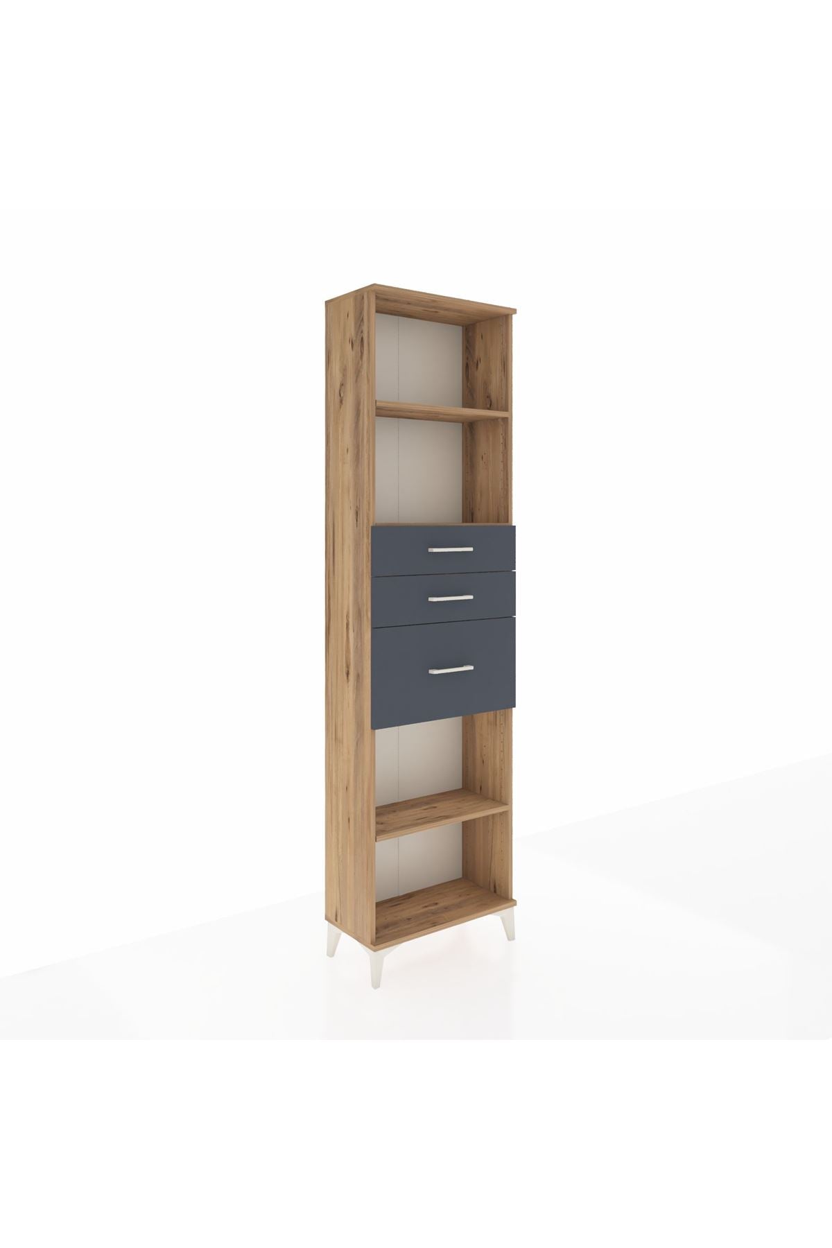 Arges Dolap 3 Raflı 3 Çekmeceli 60x30x221 - S29M239V8A