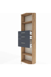Arges Dolap 3 Raflı 3 Çekmeceli 60x30x221 - S29M239V8A