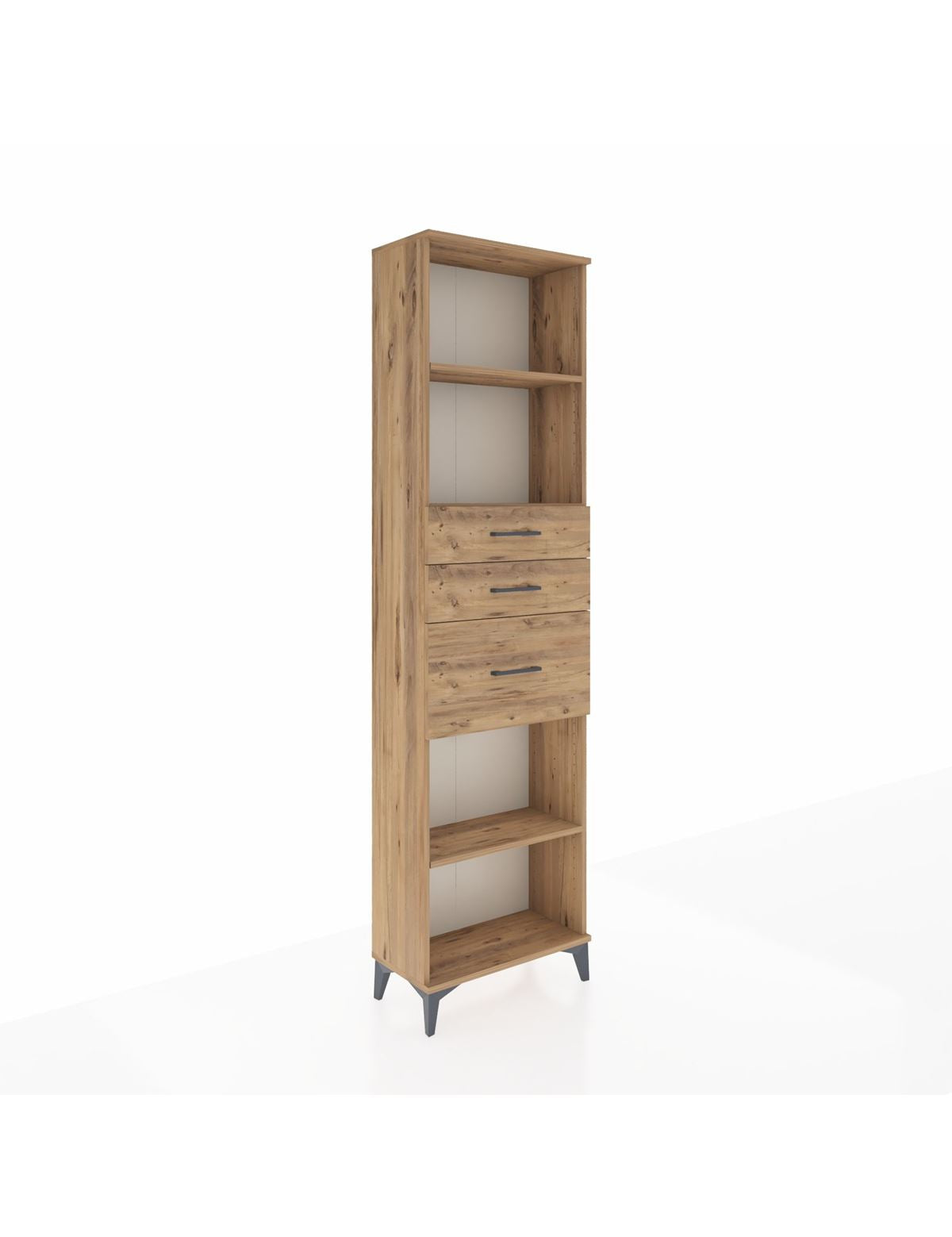 Arges Dolap 3 Raflı 3 Çekmeceli 60x30x221 - S29M239V9A