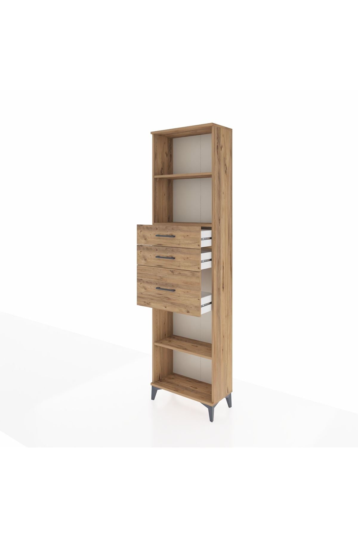 Arges Dolap 3 Raflı 3 Çekmeceli 60x30x221 - S29M239V9A