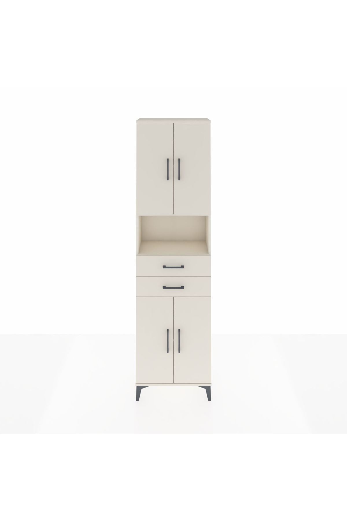 Arges Dolap 4 Raflı 2 Çekmeceli 4 Kapaklı 60x30x221 - S29M240V1A