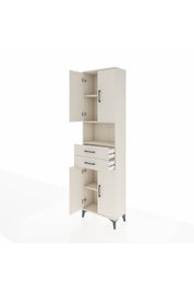 Arges Dolap 4 Raflı 2 Çekmeceli 4 Kapaklı 60x30x221 - S29M240V1A