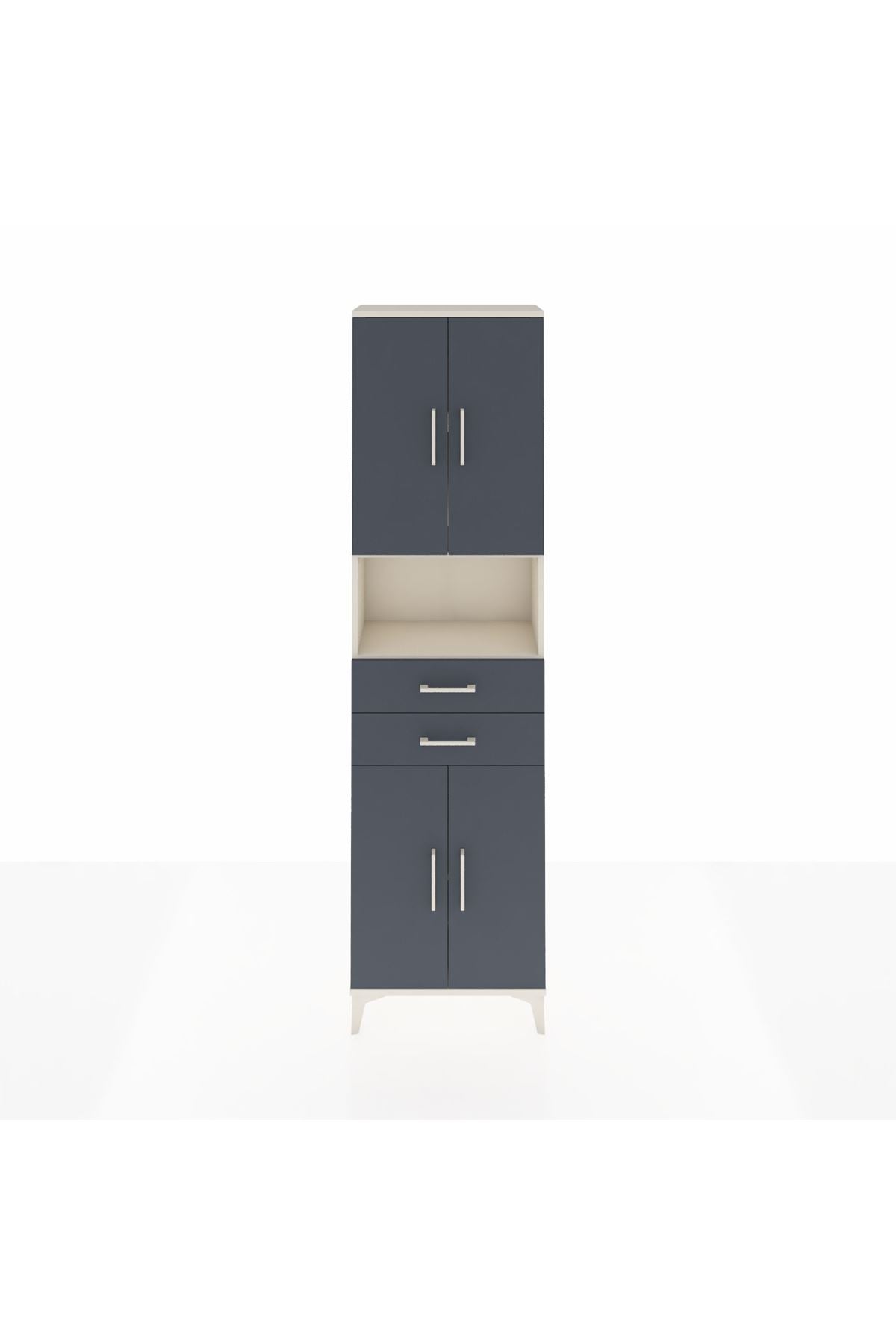 Arges Dolap 4 Raflı 2 Çekmeceli 4 Kapaklı 60x30x221 - S29M240V2A