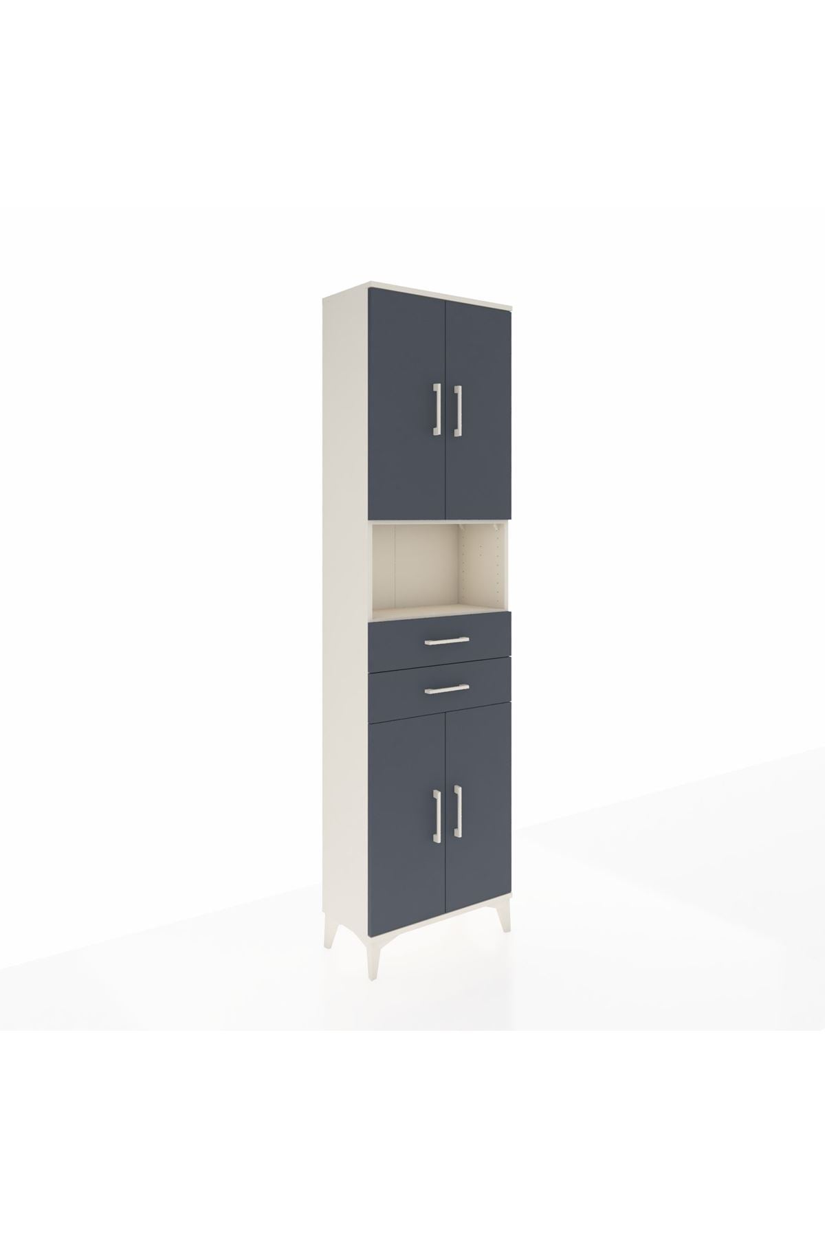 Arges Dolap 4 Raflı 2 Çekmeceli 4 Kapaklı 60x30x221 - S29M240V2A