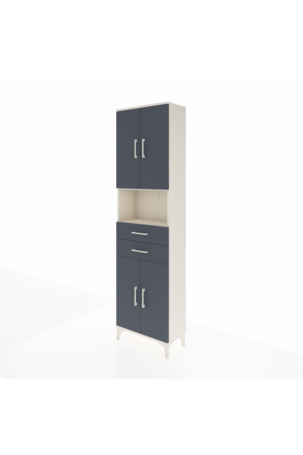 Arges Dolap 4 Raflı 2 Çekmeceli 4 Kapaklı 60x30x221 - S29M240V2A