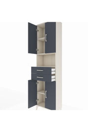 Arges Dolap 4 Raflı 2 Çekmeceli 4 Kapaklı 60x30x221 - S29M240V2A