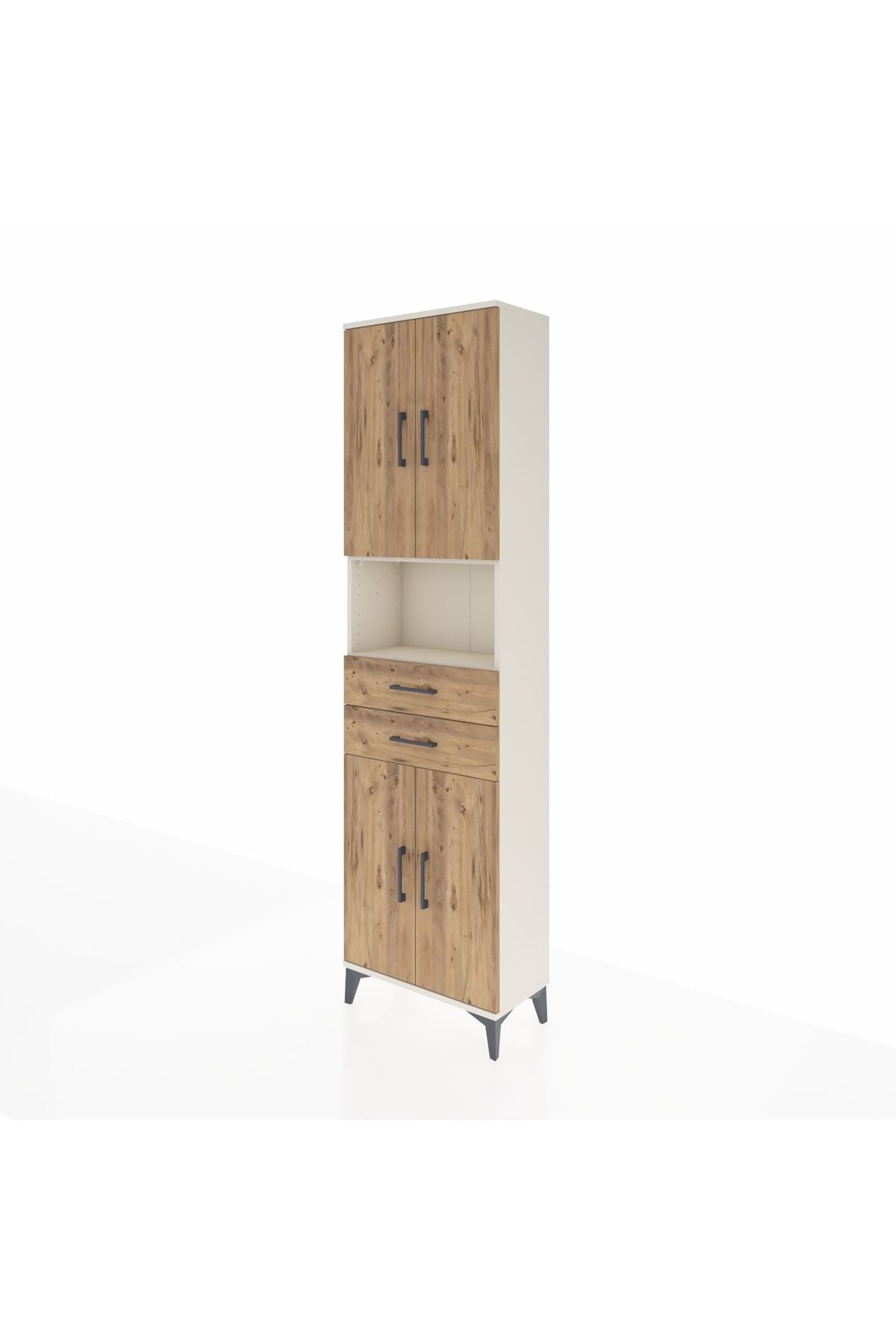 Arges Dolap 4 Raflı 2 Çekmeceli 4 Kapaklı 60x30x221 - S29M240V3A