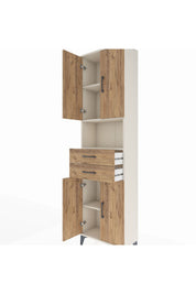 Arges Dolap 4 Raflı 2 Çekmeceli 4 Kapaklı 60x30x221 - S29M240V3A