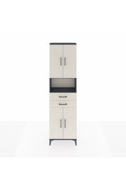 Arges Dolap 4 Raflı 2 Çekmeceli 4 Kapaklı 60x30x221 - S29M240V4A