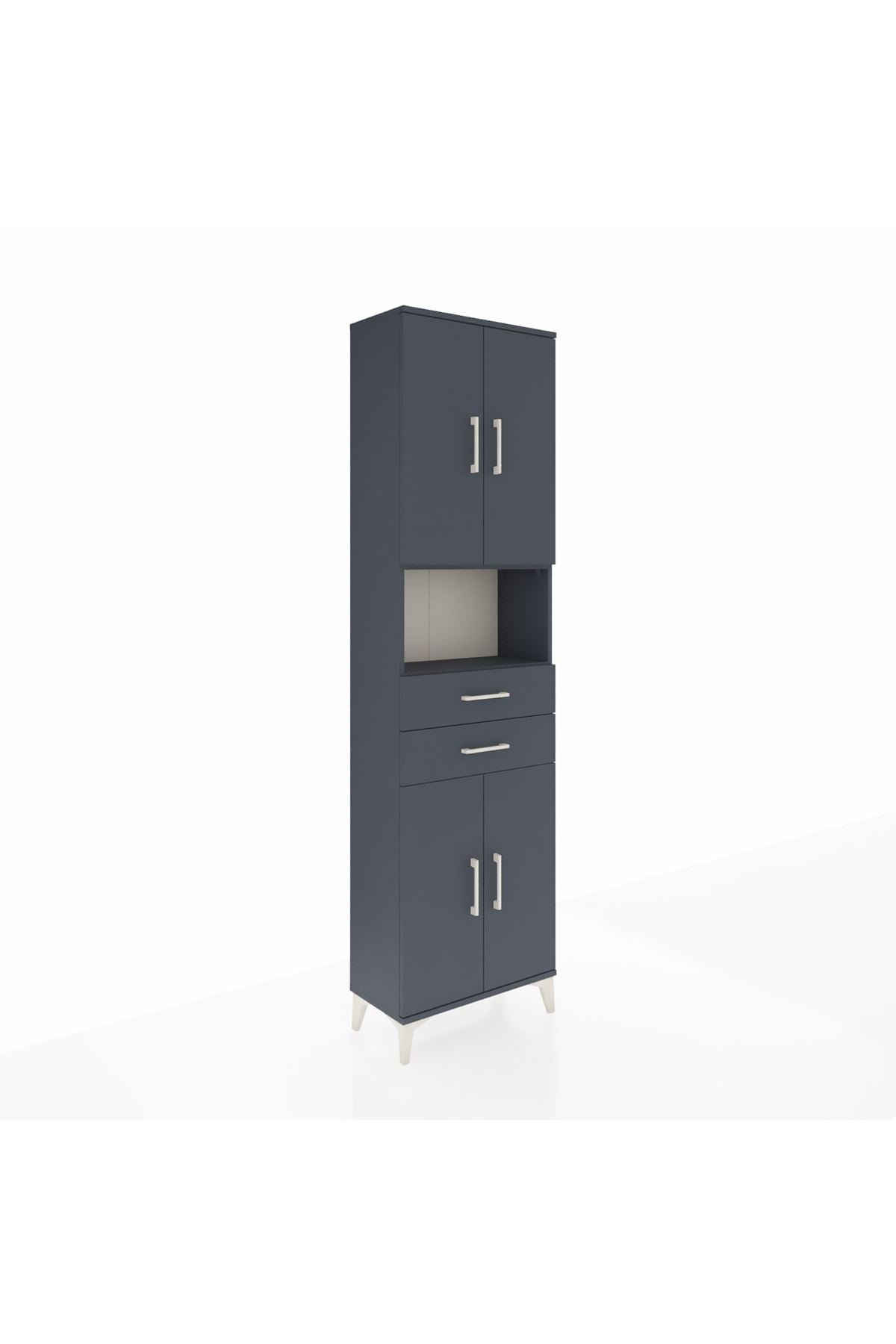 Arges Dolap 4 Raflı 2 Çekmeceli 4 Kapaklı 60x30x221 - S29M240V5A